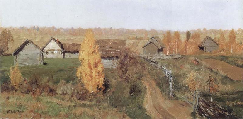 Isaac Levitan Golden Autumn,in the Village Norge oil painting art